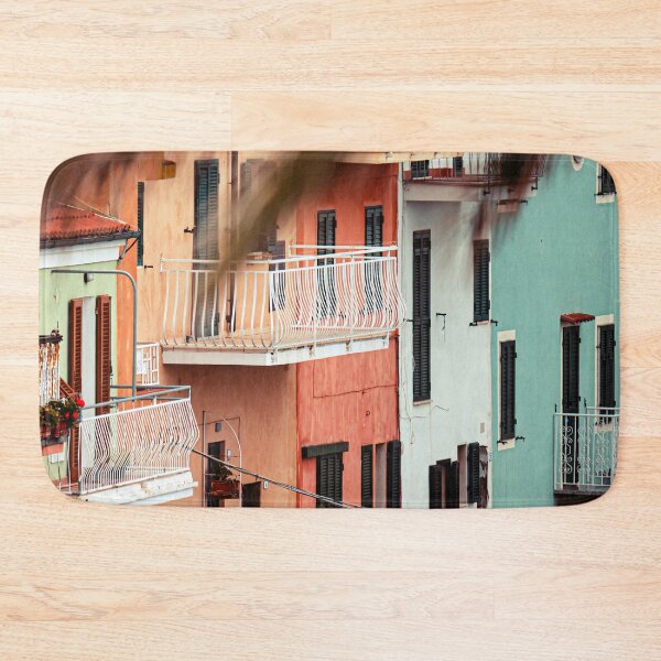 Item preview, Colorful houses in row Venice & pink Italian house  designed and sold by anisbbmbrush.