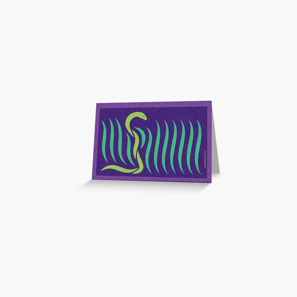 Black Mamba In The Grass | Twenty Four Wild Greeting Card