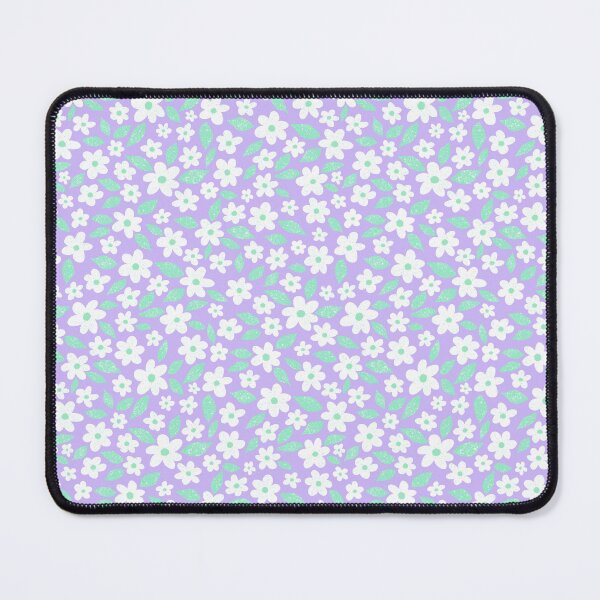 Item preview, Ditsy Floral Daisy Pattern Purple and Green designed and sold by Julie Erin Designs.