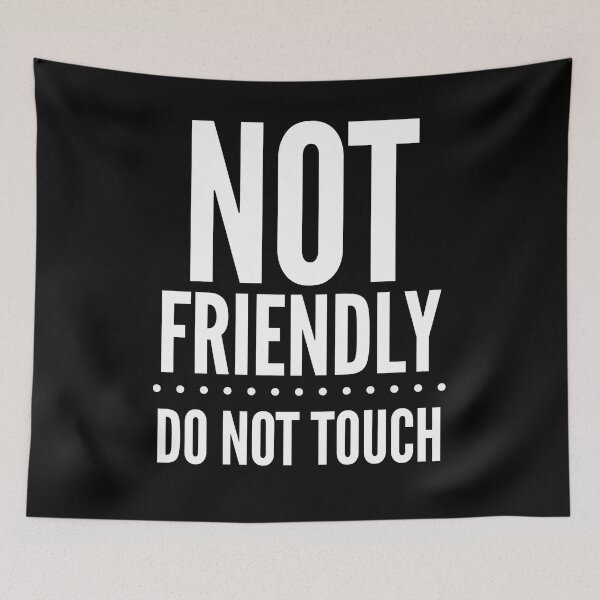 Item preview, Not Friendly - Do Not  Touch designed and sold by PeachesMommy.