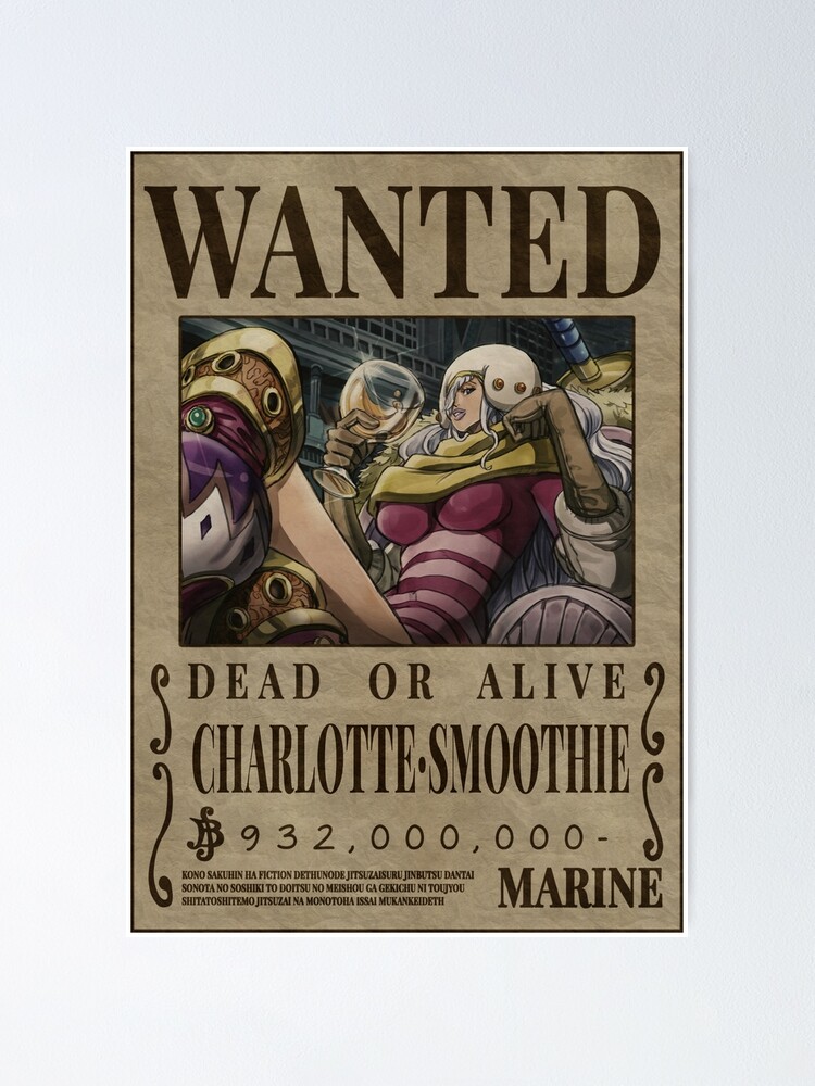 One Piece Poster - Wanted Charlotte Bounty – One Piece Gifts