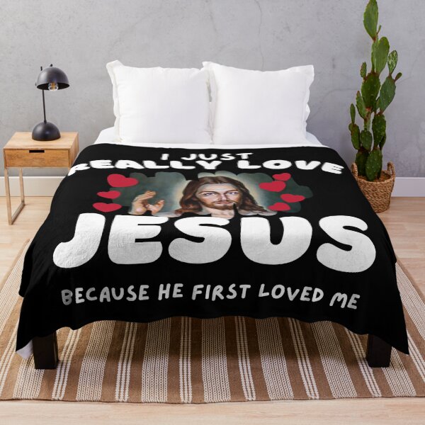 Item preview, I just really love Jesus, Because He first loved me, Christian, Quote designed and sold by ChristianLife.