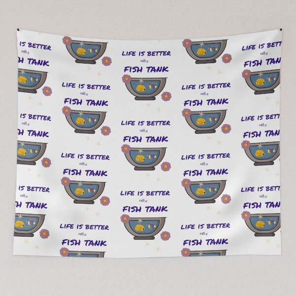 Item preview, life is better with a fish tank  funny gift Idea for  designed and sold by KHELISTORE.