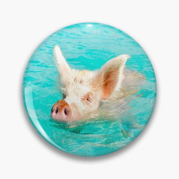 Item preview, the pig is swimming designed and sold by Tiziza.