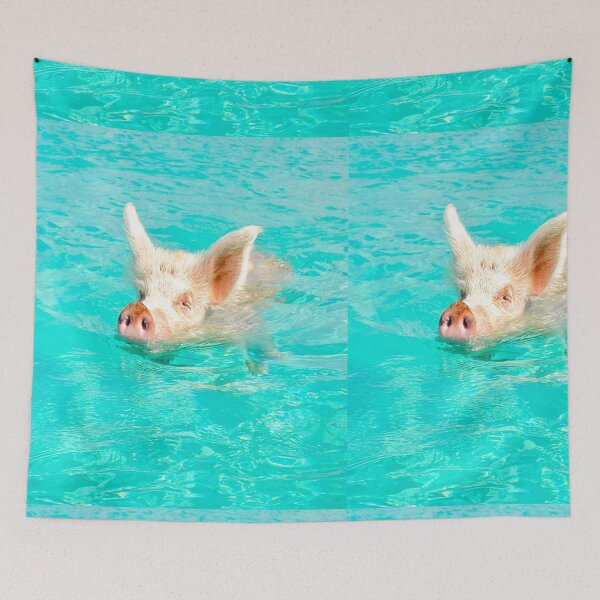 Item preview, the pig is swimming designed and sold by Tiziza.