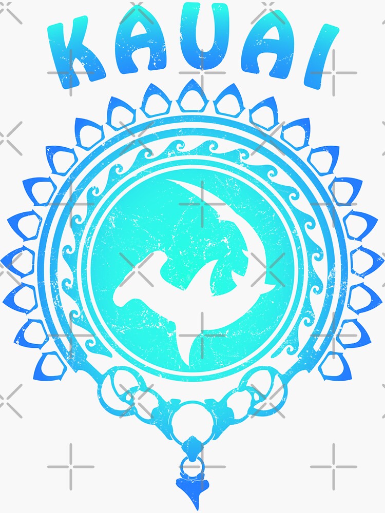 "Kauai hammerhead shark" Sticker by NicGrayGraphic Redbubble