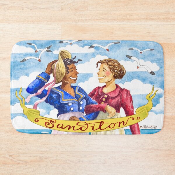 Item preview, Jane Austen's Sanditon - watercolour illustration by LadyWithPug designed and sold by LadyWithPug.