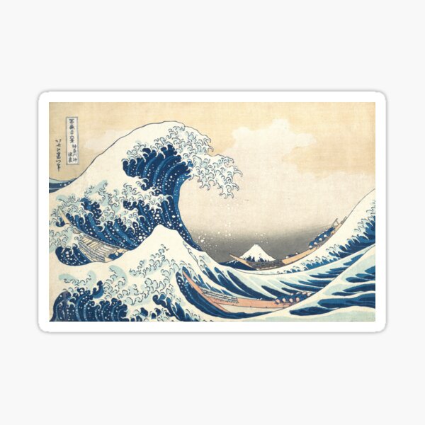 The great wave Sticker