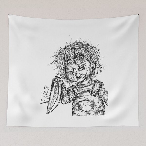 Item preview, Chucky, Child's play, horror killer, horror movie, scary art designed and sold by Hekkoto.