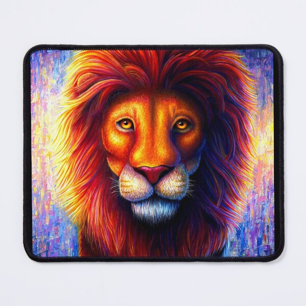 Item preview, Colourful lion painting  designed and sold by LukjanovArt.