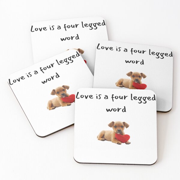 Item preview, Love is a four legged word. A cute design for doglovers everwhere designed and sold by Doggymadness.