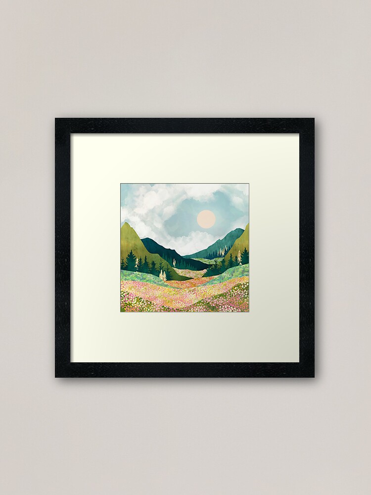 Alternate view of Spring Flower Vista Framed Art Print