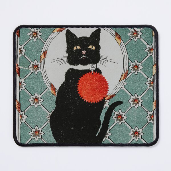 Item preview, The Black Cat Vintage Inspired Print designed and sold by apopofbeauty.