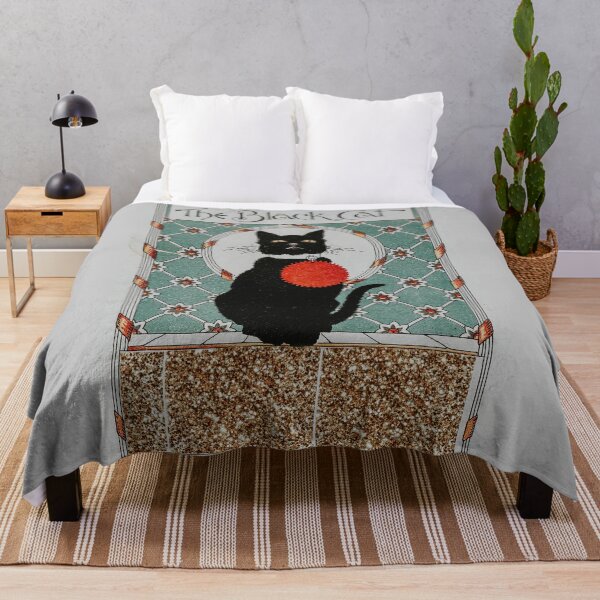 Item preview, The Black Cat Vintage Inspired Print designed and sold by apopofbeauty.