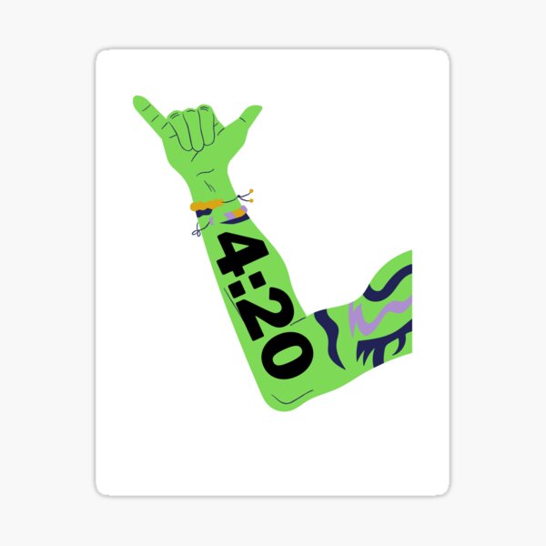 Marijuana, Cannabis 4:20: Sticker