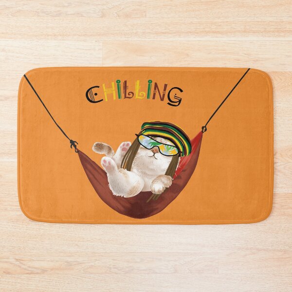 Item preview, Chilling cat with wig designed and sold by urban-color.
