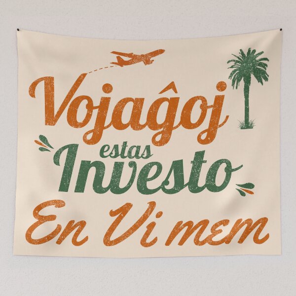 Item preview, Vojaĝoj estas investo en vi mem (Hela) designed and sold by Zebastjan Johanzen.
