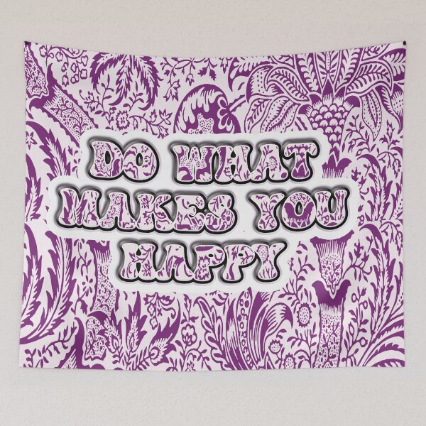 Item preview, Violet Purple Hippie Style Ink Art Illustration designed and sold by GnuArt.