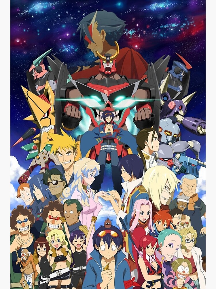 Tengen Toppa Gurren Lagann' Poster, picture, metal print, paint by