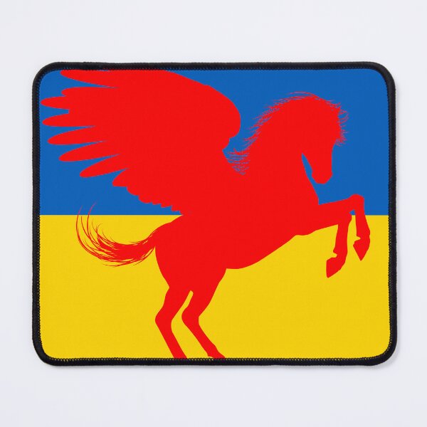 Item preview, Pegasus and Ukrainian Flag  designed and sold by ramazis.