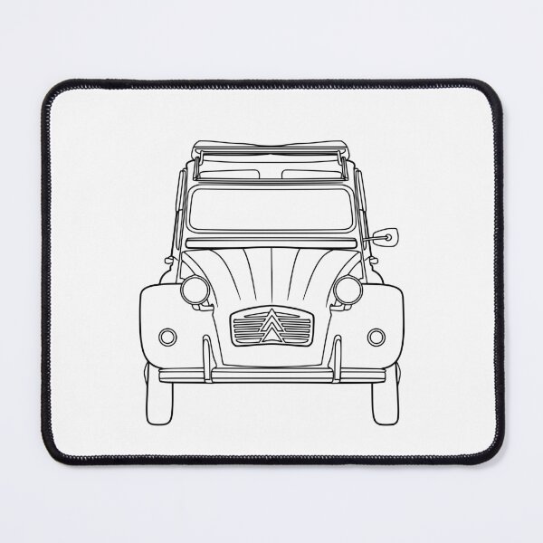 Item preview, Citroen 2CV black lines designed and sold by EdimDesign.