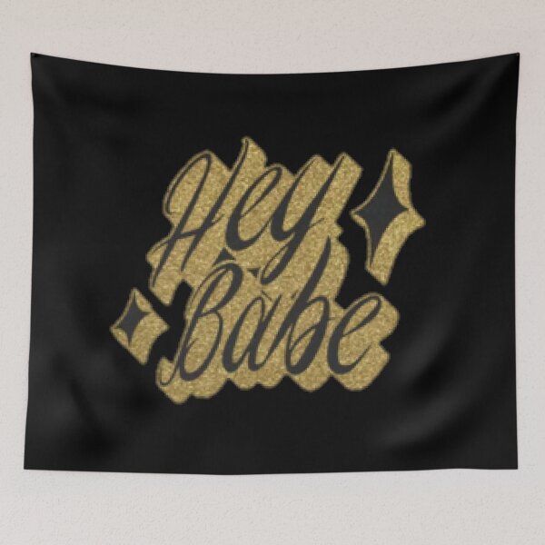 Item preview, Faux glitter Hey Babe designed and sold by LukjanovArt.