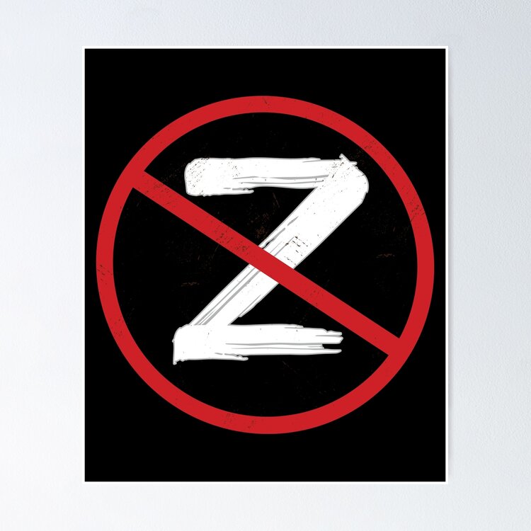 No to Russian Z Army Sticker