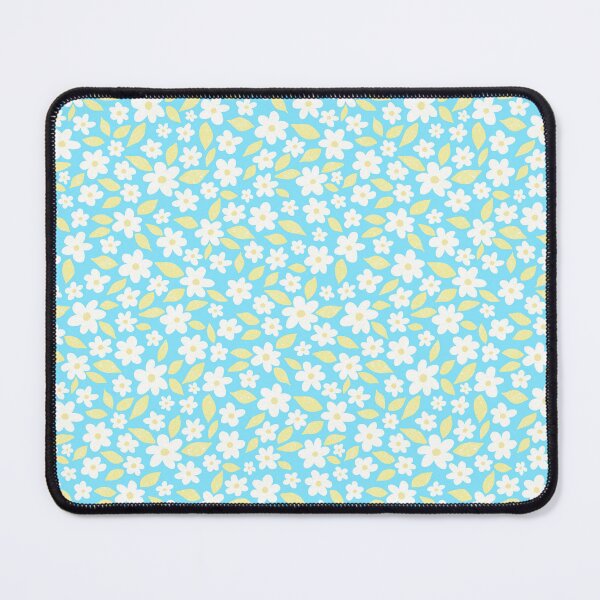 Item preview, Ditsy Floral Daisy Pattern Blue and Yellow designed and sold by Julie Erin Designs.