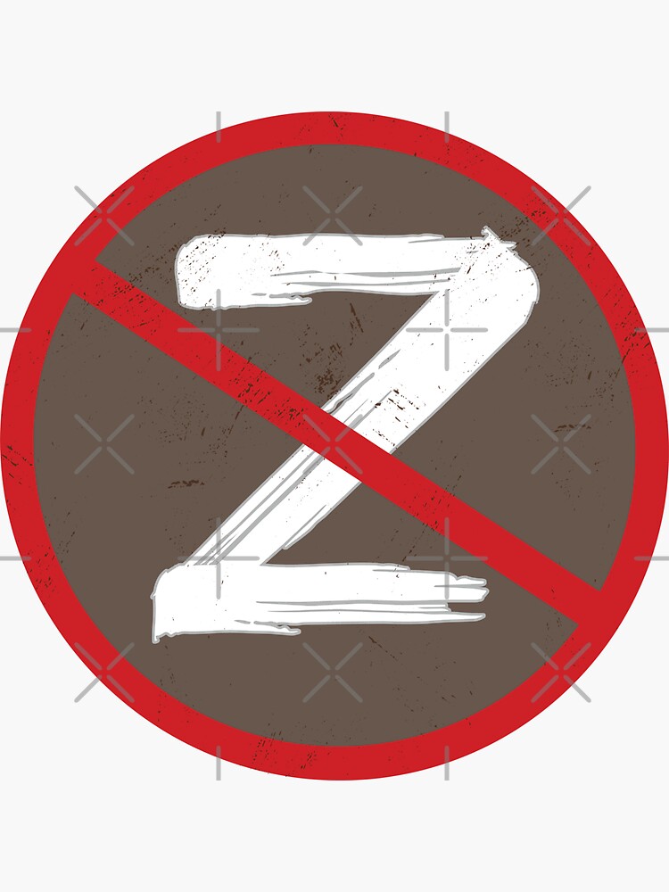 No to Russian Z Army Sticker