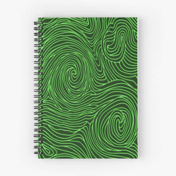 Item preview, Green abstract waves designed and sold by contegaga.