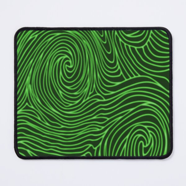 Item preview, Green abstract waves designed and sold by contegaga.