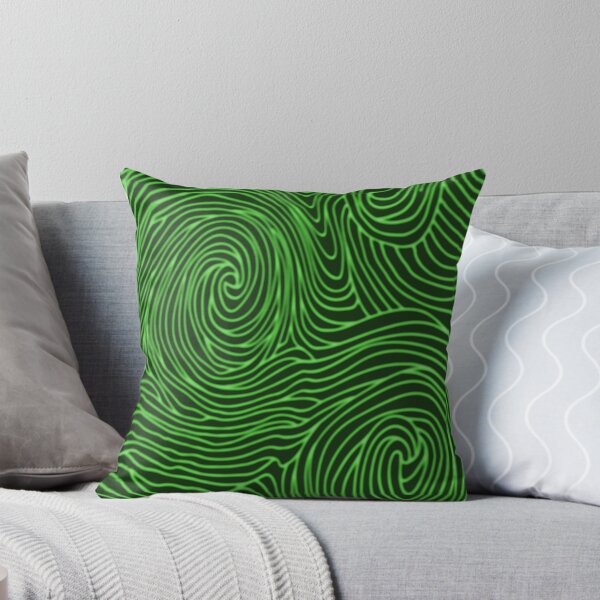 Item preview, Green abstract waves designed and sold by contegaga.