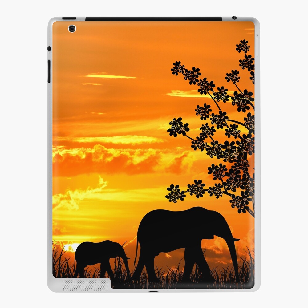 Savannah Sunset Scratch Pad - Elephant - Orange - Set of 3 – The