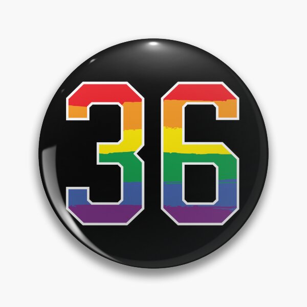 Item preview, Number 36 Rainbow LGBT pride thirty six designed and sold by LoveIsColorful.