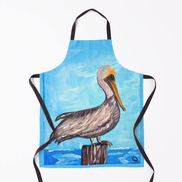 Item preview, Pelican on a pier - Original artwork by Dody Denman designed and sold by MoxyMermaid.