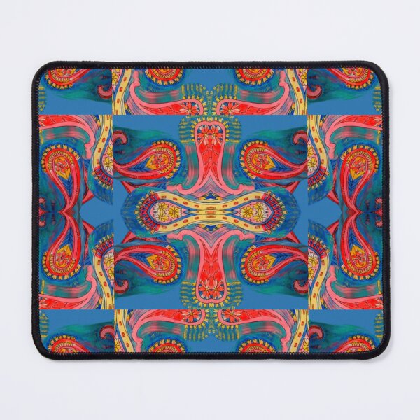 Item preview, scrunched paisleys blue designed and sold by Nickdavisinghe.