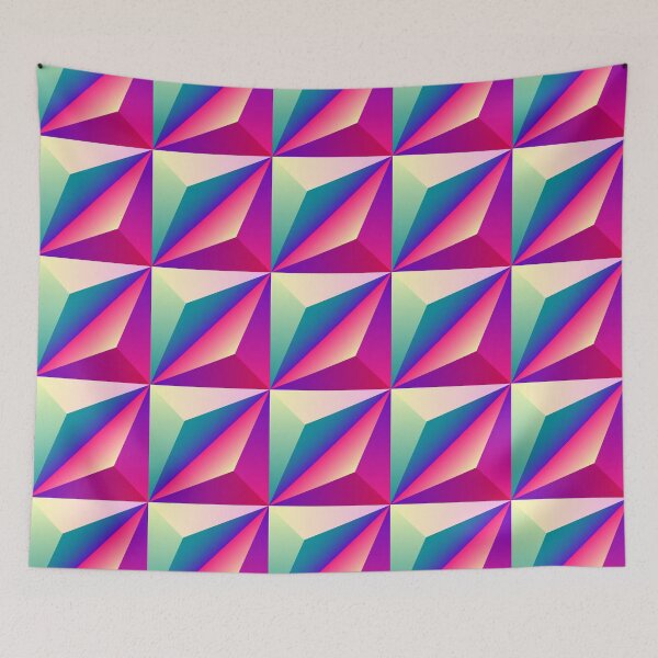 Item preview, Bright Colorful Geometric Rhombus Seamless patterns  designed and sold by Shifa19.