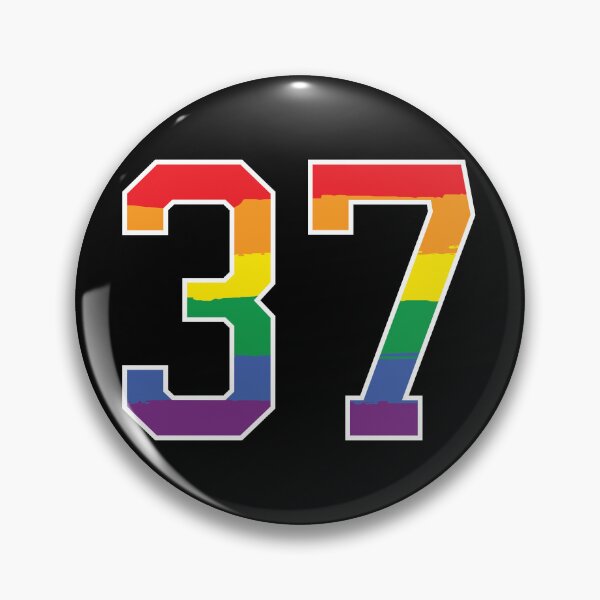 Item preview, Number 37 Rainbow LGBT pride thirty seven designed and sold by LoveIsColorful.