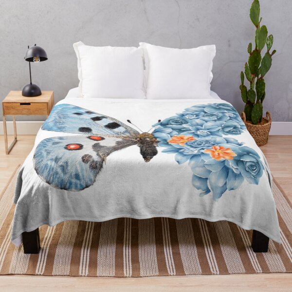 Item preview, Blue flowering butterfly designed and sold by MerWishes.