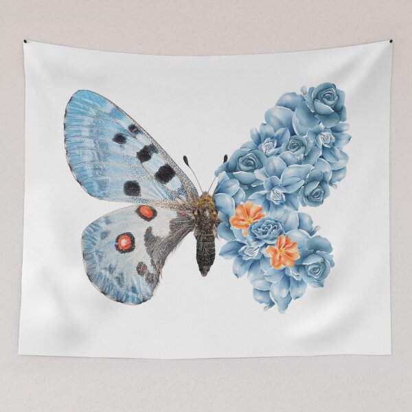 Item preview, Blue flowering butterfly designed and sold by MerWishes.