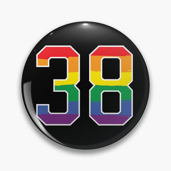 Item preview, Number 38 Rainbow LGBT pride thirty eight designed and sold by LoveIsColorful.
