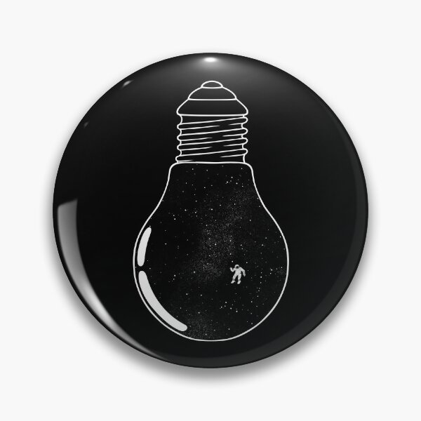 Item preview, Gravity Astronaut Black and White Lightbulb by Tobe Fonseca designed and sold by Tobe Fonseca®.