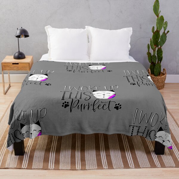 Item preview, I woke up this purrfect funny cat lover gift for mom or sister present designed and sold by TipTopTapo.