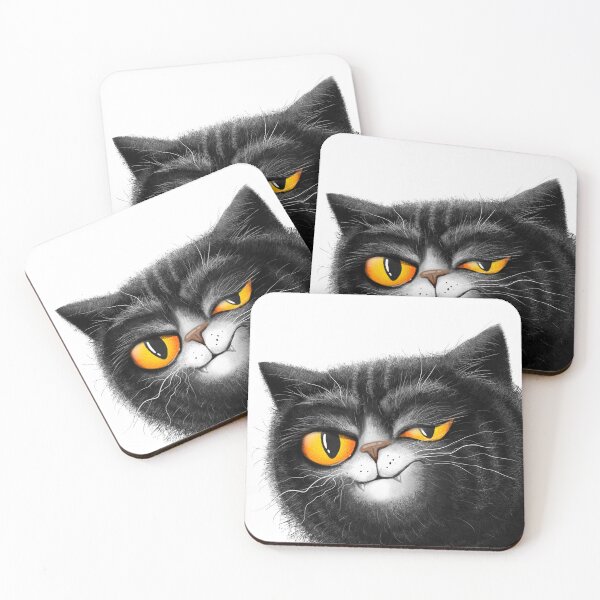 Item preview, sarcastic black cat designed and sold by MaryshaArt.