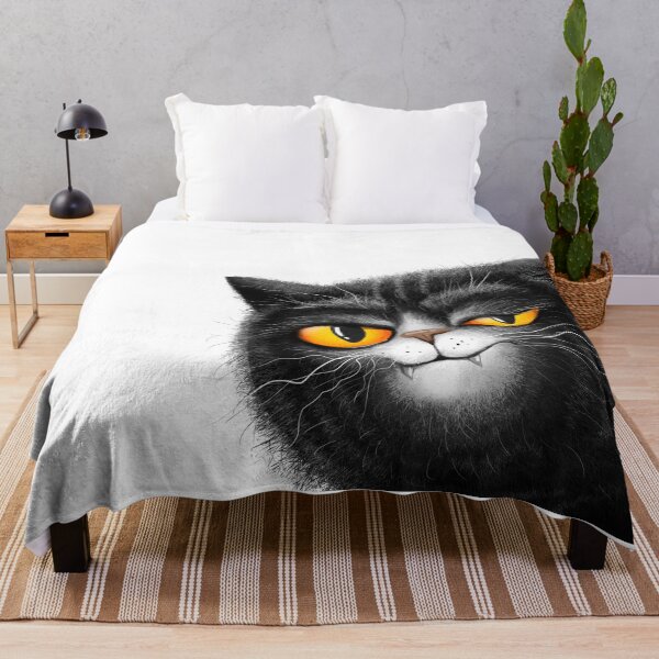 Item preview, sarcastic black cat designed and sold by MaryshaArt.