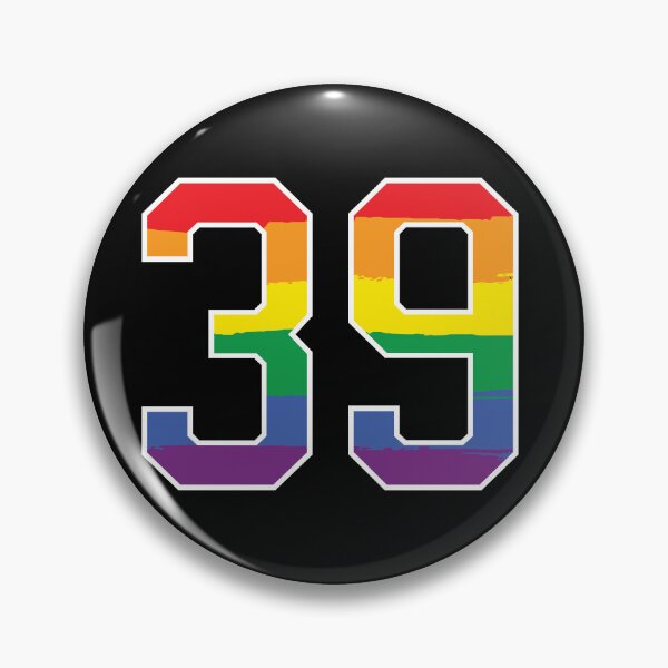 Item preview, Number 39 Rainbow LGBT pride thirty nine designed and sold by LoveIsColorful.