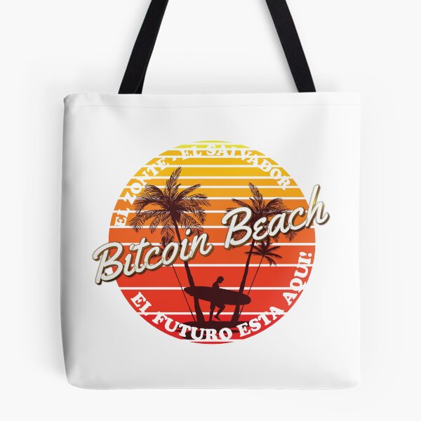Item preview, Bitcoin Beach, El Zonte, El Salvador, El Futuro Esta Aqui! - White designed and sold by johnta17.