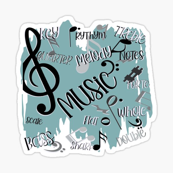 Music class life collage Sticker