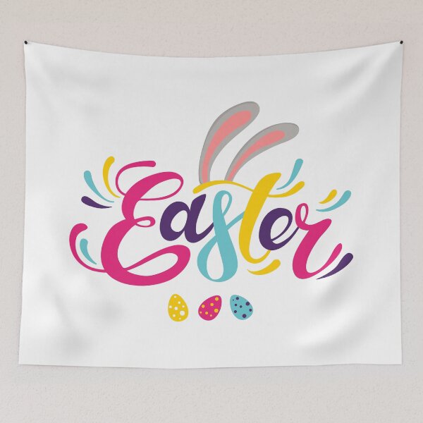 Item preview, Happy Easter colorful logo designed and sold by MaryshaArt.