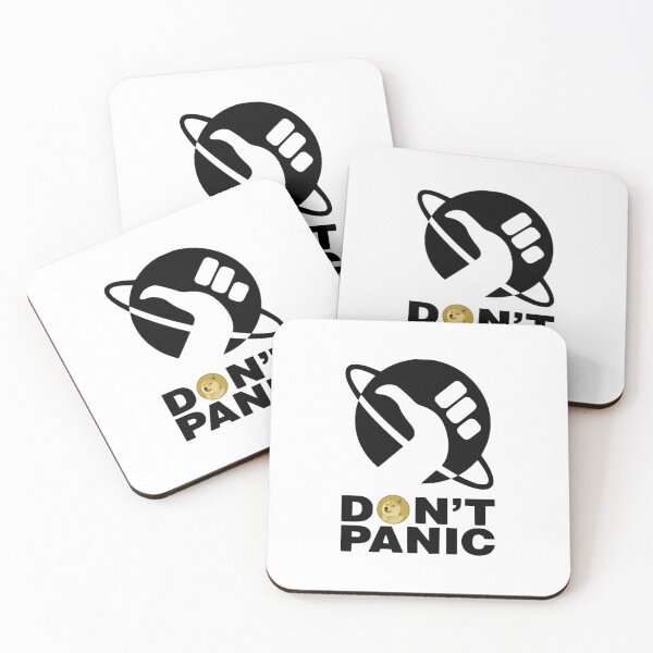 Item preview, DON'T PANIC DOGECOIN DOGE VERSION designed and sold by Crypto Pirates.